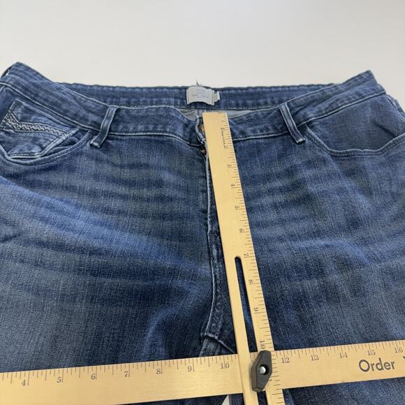 Levis Demi Curve Boot Jeans Womens 20W Blue Mid Rise Stretch Denim Bootcut - Picture 7 of 8